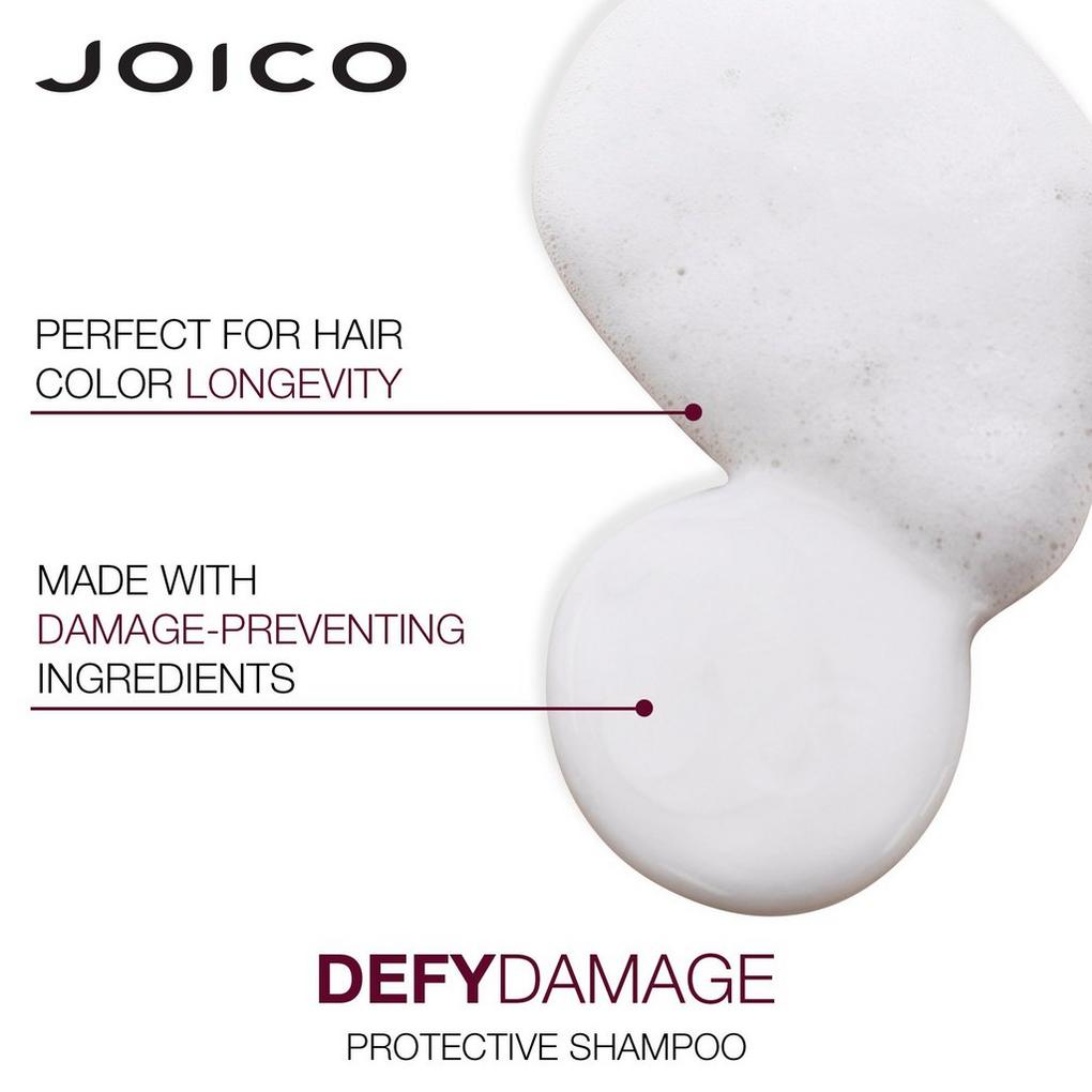 Joico Defy Damage Protective Shampoo | For Color-Treated Hair | Strengthen Bonds & Preserve Hair Color | With Moringa Seed Oil & Arginine