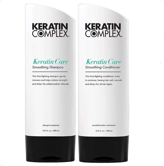 Keratin Complex Care Retail Kit: (1) 13.5oz Care Shampoo; (1) 13.5oz Care Conditioner.