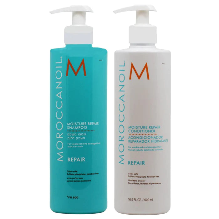 Moroccanoil Shampoo & Conditioner Repair Half-Liter Set 500ml/16.9oz