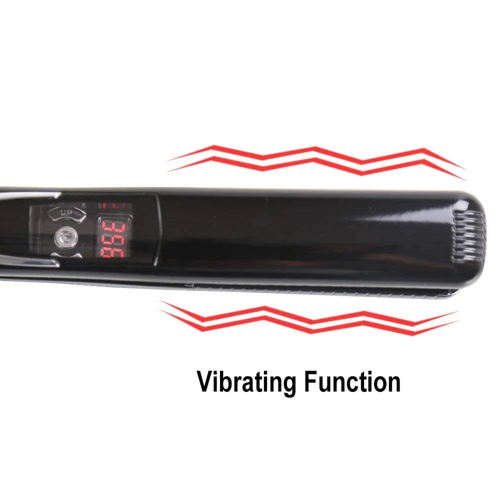 RUCHA Vibrating Hair Straightener Professional Titanium Plate Keratin Vibrate Massage 450F Flat Iron Fast Heating Hair Irons