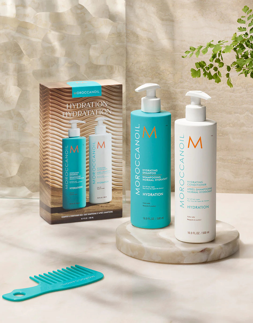 Moroccanoil Shampoo & Conditioner Hidration  Half-Liter Set 500ml/16.9oz