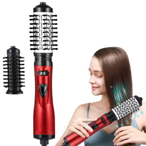 Hot Air Brush 2 In 1 Styler Rotary Head Professional One Step Hair Volumizer Brush Hair Dryer And Straightener Sets