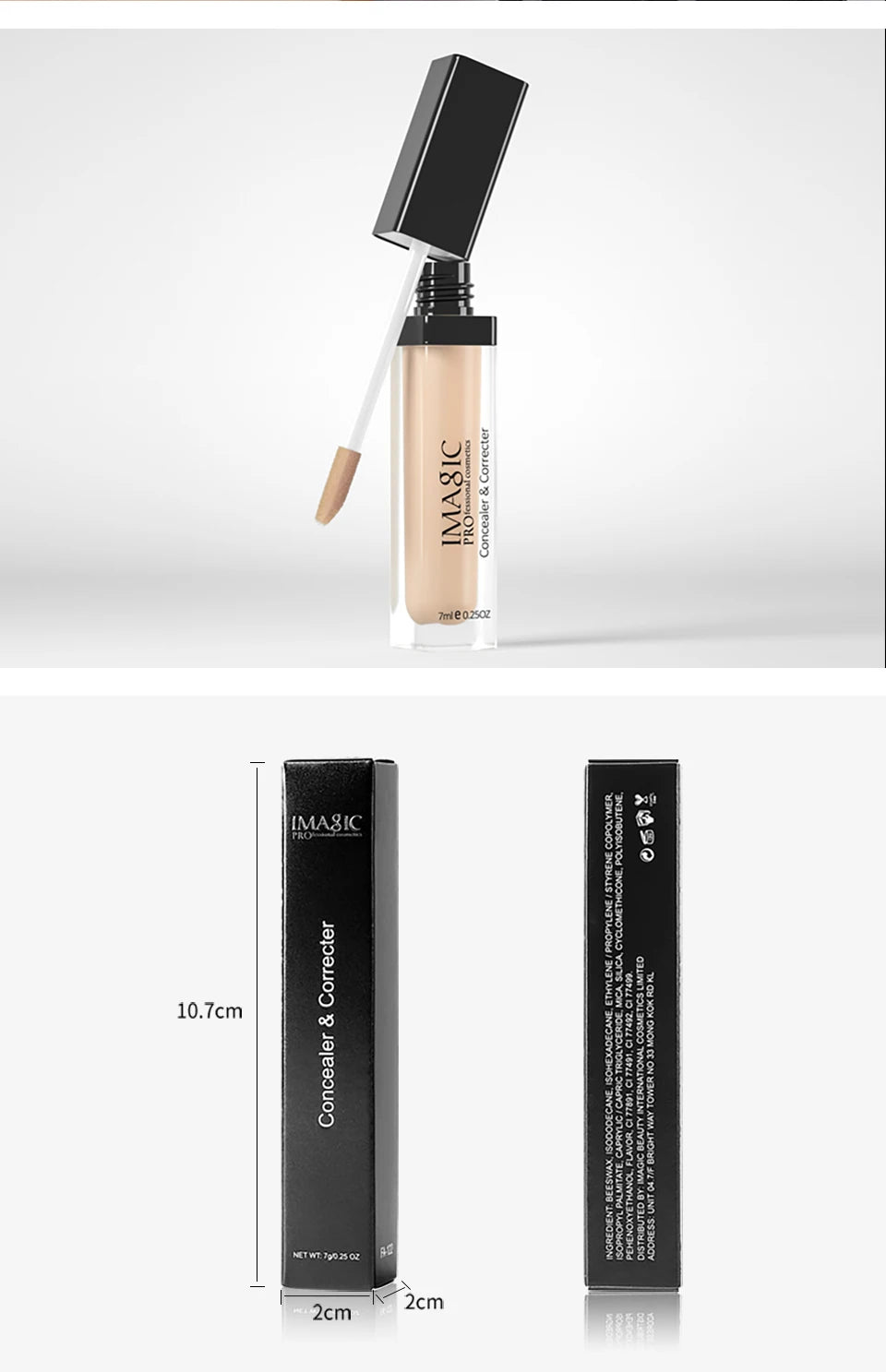 IMAGIC 6 color concealer makeup facial primer facial contour liquid concealer foundation eye make up