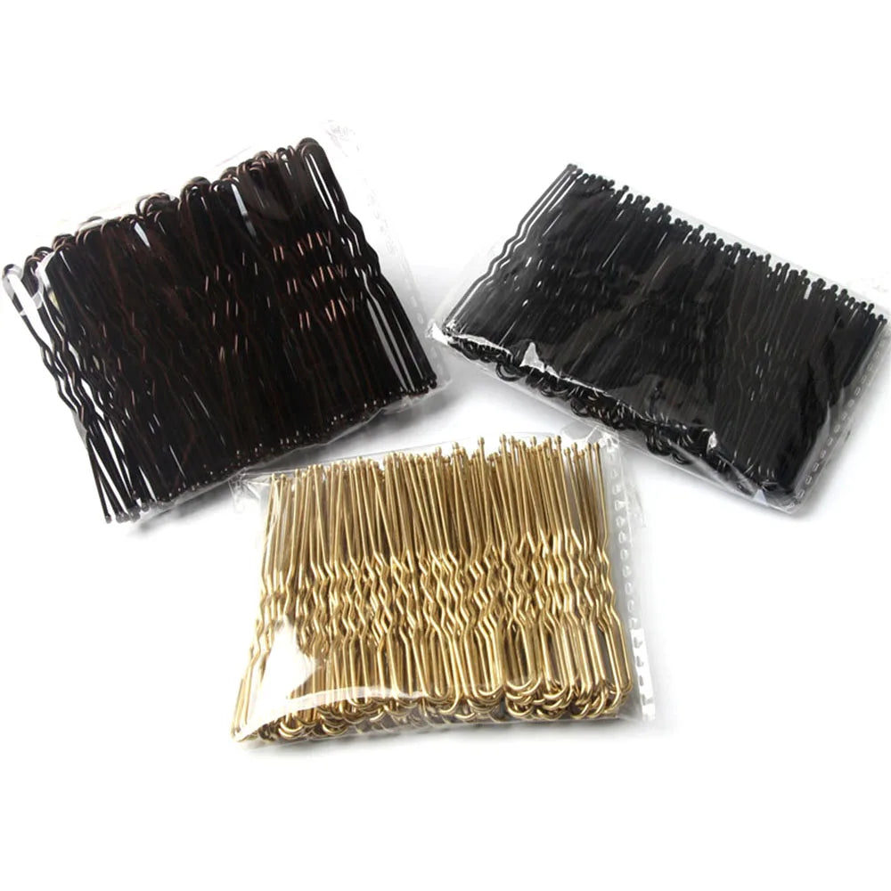 50 Pcs/Bag 6cm Hair Pins And Clips U Shaped Hairclip Bobby Pins For Women Girls Hairpins Bridal Hairstyle Tools Bun Hair Pin