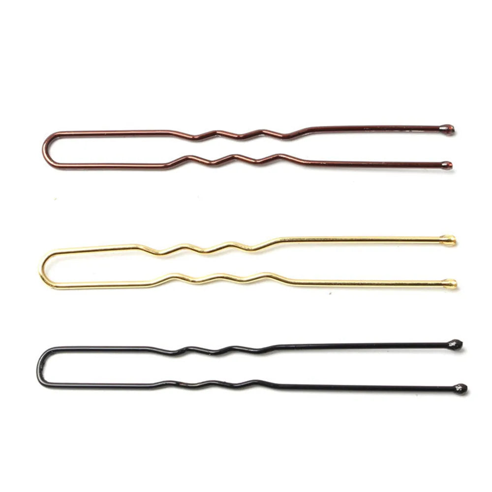 50 Pcs/Bag 6cm Hair Pins And Clips U Shaped Hairclip Bobby Pins For Women Girls Hairpins Bridal Hairstyle Tools Bun Hair Pin