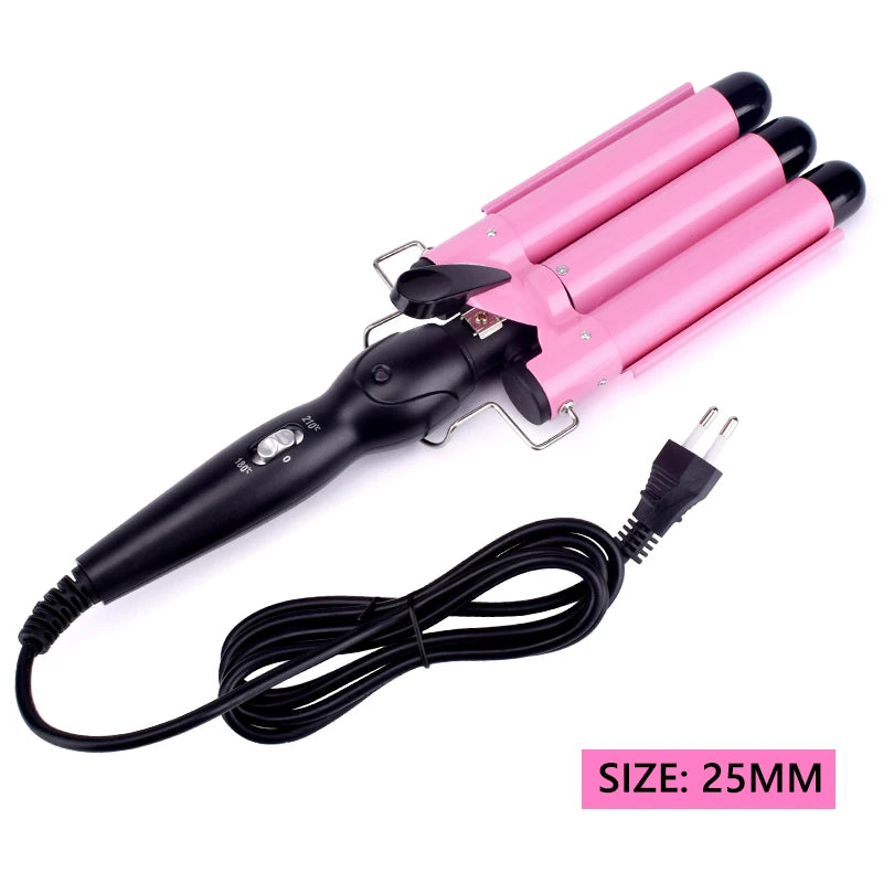 Professional Hair Curling Iron Ceramic Triple Barrel Hair Curler Irons Hair Wave Waver Styling Tools Hair Styler Wand