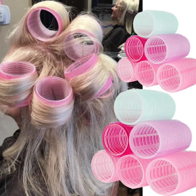 1/5/10PCS Hair Rollers Self-Grip Holding Self-Adhesive Air Bangs Curling Roller Natural Curlers No Heat DIY Curling Styling Tool