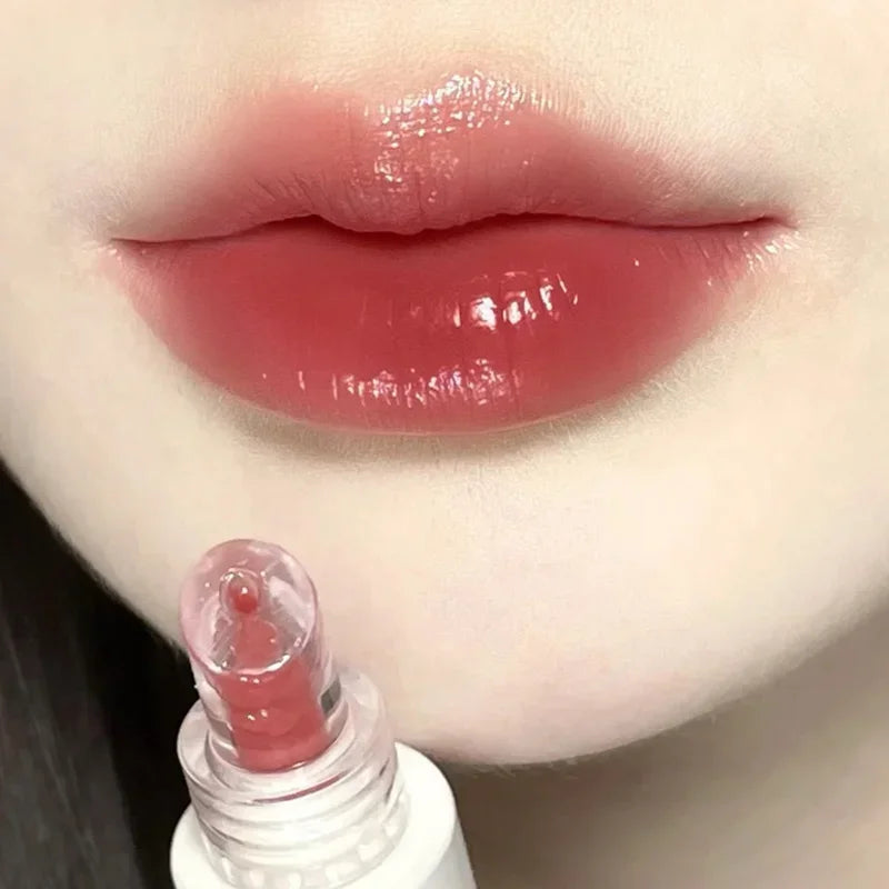 Mirror Jelly Lip Gloss 4 Colors Lasting Hydrating Glossy Lip Glaze Serum Moisturizing Crystal Liquid Lipstick Makeup Cosmetics