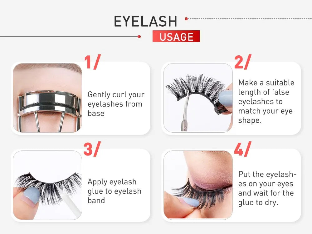 5Pairs 3D Mink Wholesale Eyelashes Lashes Handmade Fluffy Dramatic Lashes Cruelty Free False Eyelashes Makeup Lashes