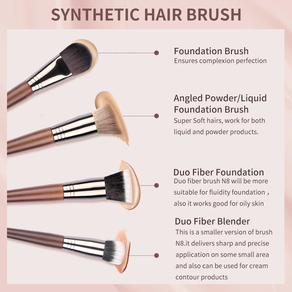 OVW 1pcs TAPERED HIGHLIGHTER Perfect Professional Individual Face Brush Cosmetic Makeup Brush Blush Powder Setting Base