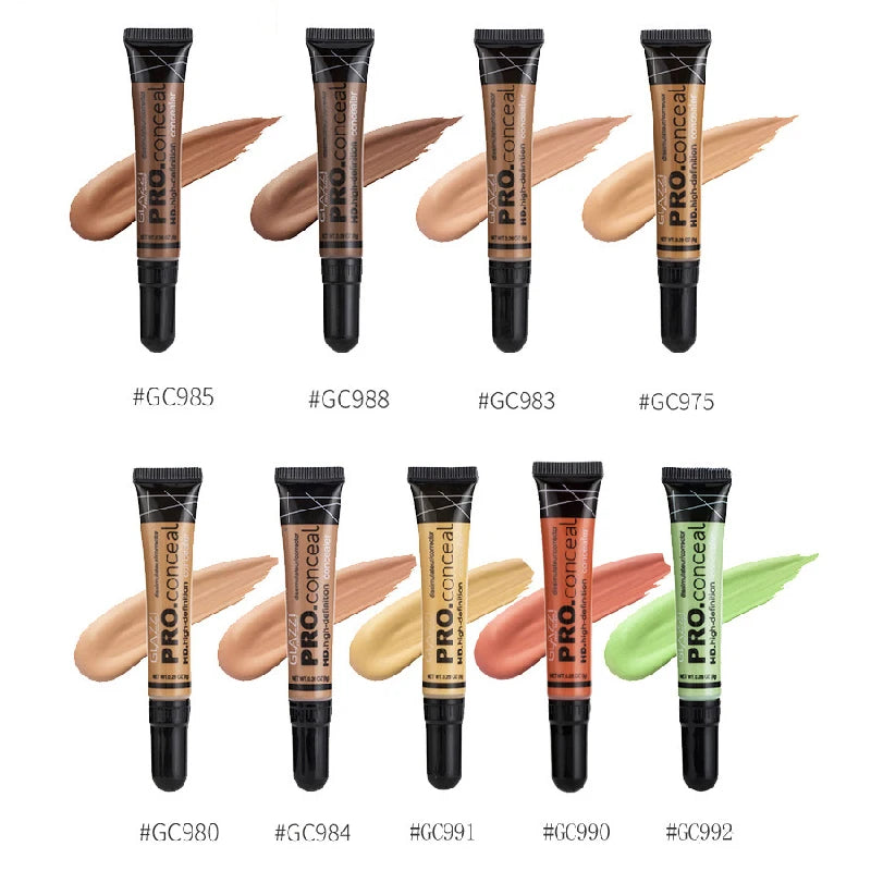 Pro.Conceal Face Make Up Concealer Acne Contour Palette Makeup Contouring Foundation Waterproof Full Cover Dark Circles Cream