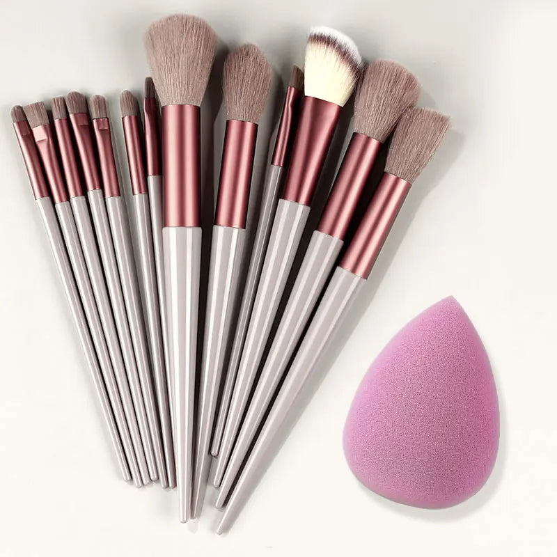 13PCS Makeup Brushes Set Professional Eyes Shadow Lip Contouring Brush Loose Powder Concealer brochas de maquillaje Makeup Tools