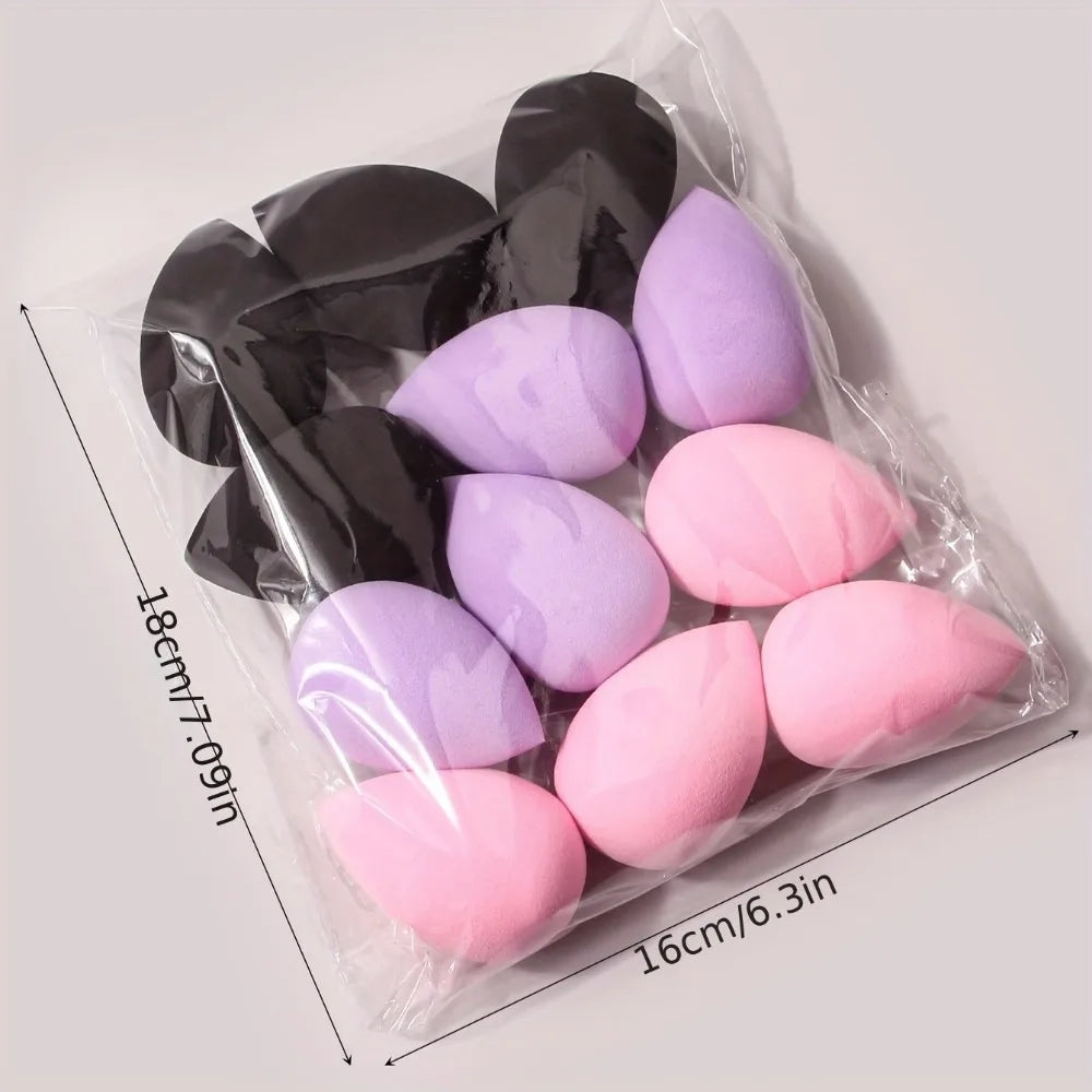 12Pcs Multicolor Makeup Sponge Blender Beauty Egg Cosmetic Puff Soft Foundation Sponges Powder Puffs Women Make Up Accessories