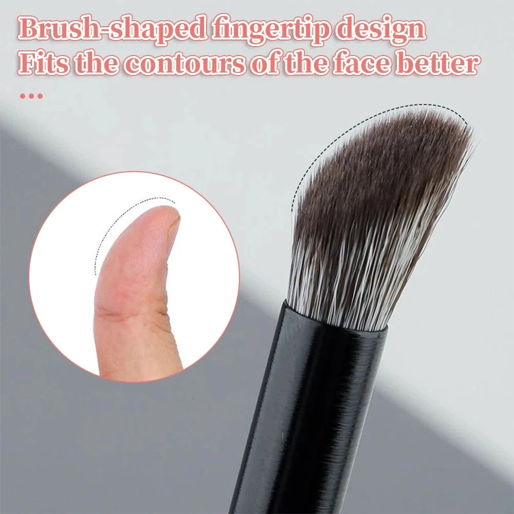 4Pcs Nose Shadow Brush Angled Contour Makeup Brushes Face Nose Silhouette Eyeshadow Cosmetic Blending Concealer Makeup Tools Set