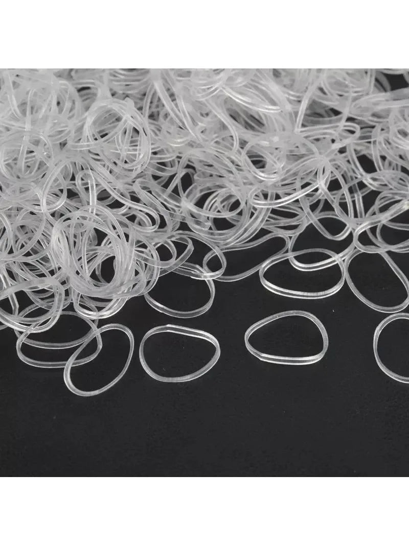 800~1000Pcs Girls Elastic Transparent Rubber Bands Hair Band Girls Ponytail Holder Hair Ties Bridal Hairbands Hair Accessories