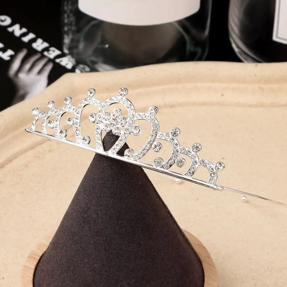 Children Crystal Wedding Tiaras Crowns Headband Kids Girls Bridal Crown Party Accessiory Bride Hair Jewelry Ornaments Headpiece