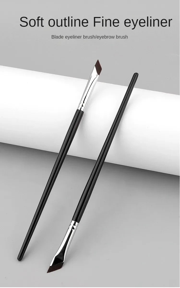 1pcs Blade Eyeliner Brush Ultra Thin Fine Angle Flat Eyebrow Brushes Liner Brow Place Makeup Precise Detail