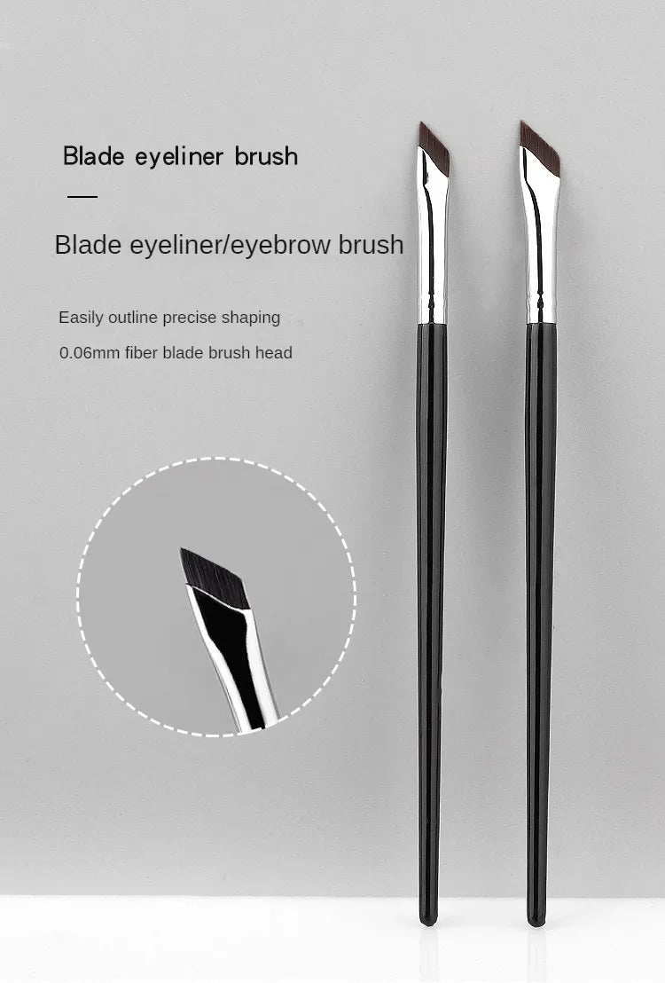 1pcs Blade Eyeliner Brush Ultra Thin Fine Angle Flat Eyebrow Brushes Liner Brow Place Makeup Precise Detail