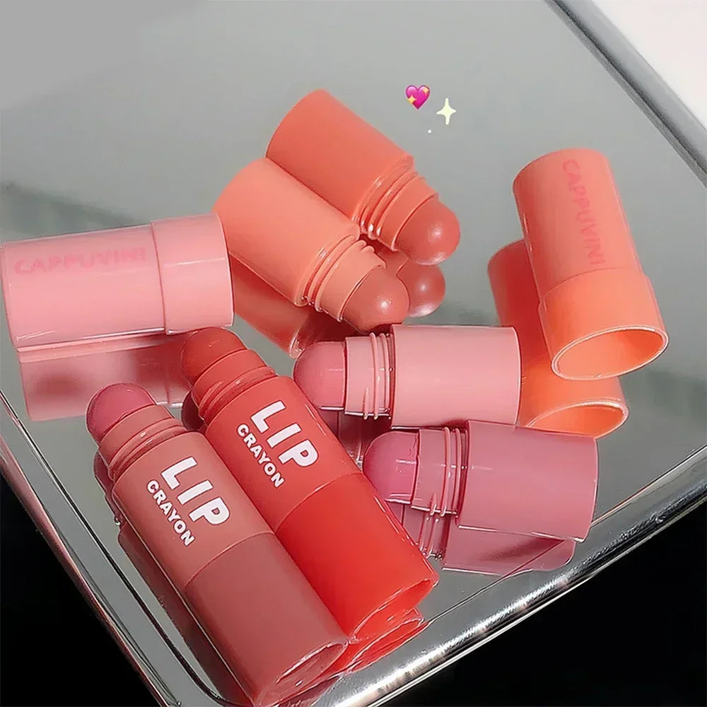 Lipstick Set Lip Gloss 4 Colors In 1 Matte Velvet Lipstick Pen Kit Lipliner Waterproof Lasting Not Fading Lip Makeup Cosmetics