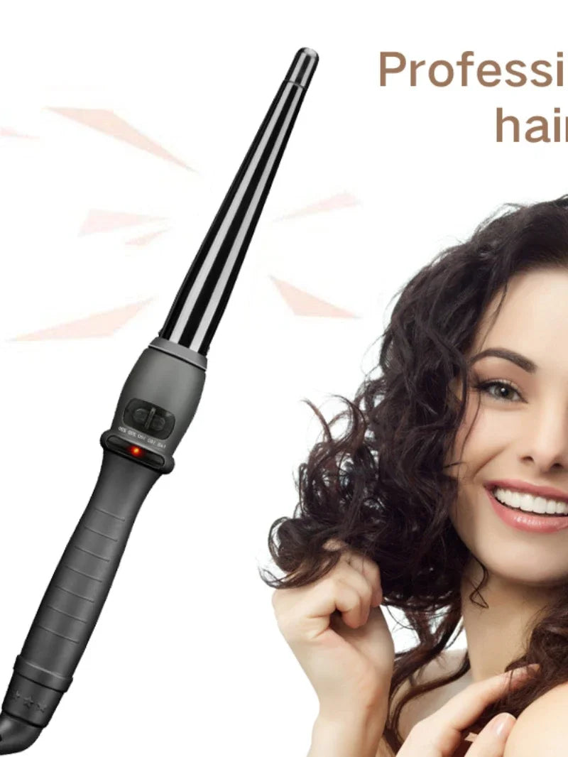 Professional Cone Shape Ceramic Hair Curler Iron Curling Wand Rollers Waver Styling Tools Style Quick Heat Electric Curly