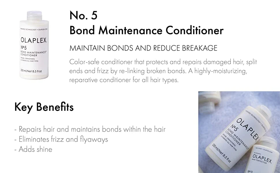 OLAPLEX N5 BOND MAINTENANCE CONDITIONER 250/ML 8.5 OZ , Repair, Strengthens & Nourishes All Hair Types