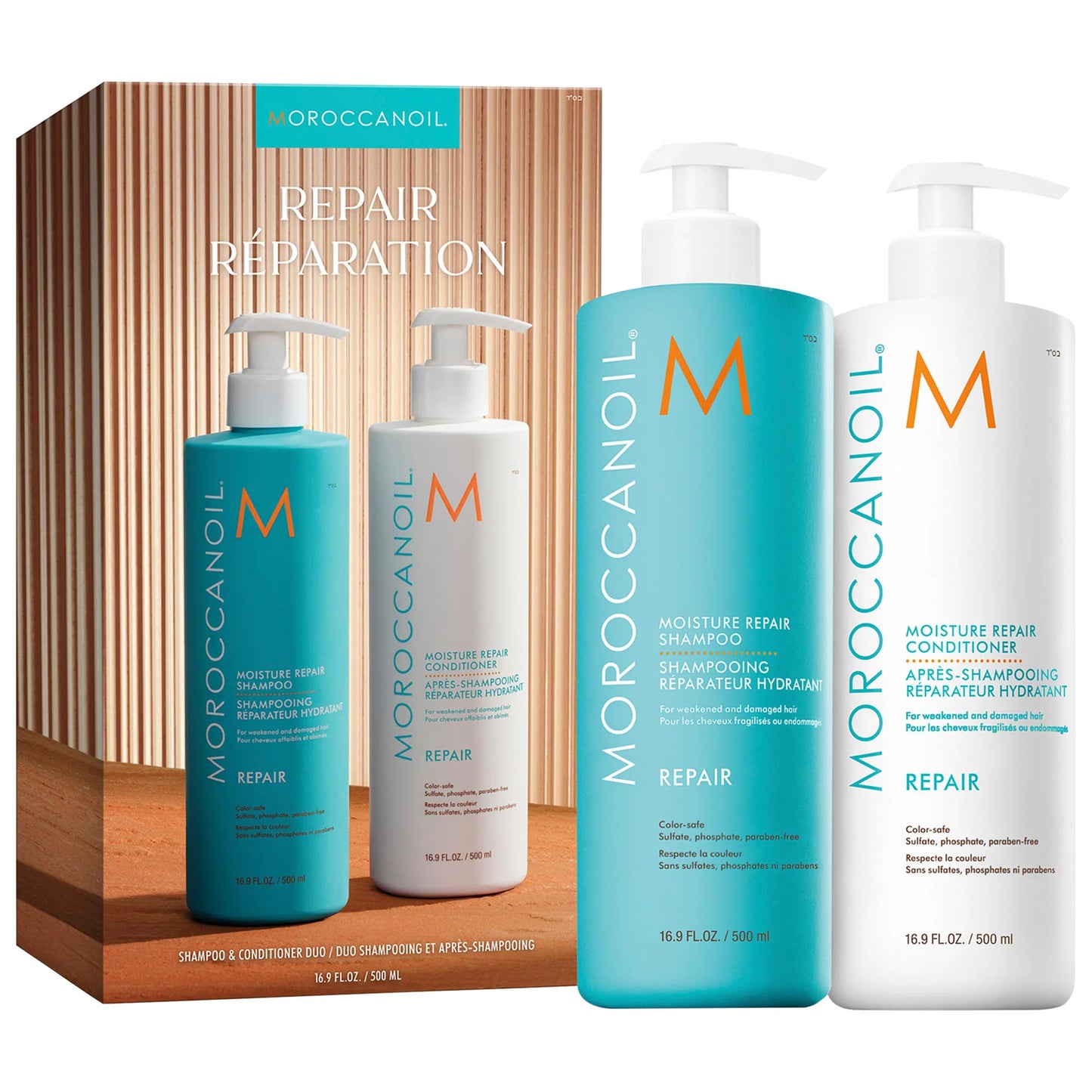 Moroccanoil Shampoo & Conditioner Repair Half-Liter Set 500ml/16.9oz